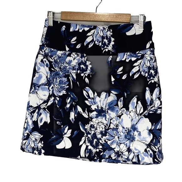 Sweet Wink Sky Blue Floral Athletic Skort main image 0